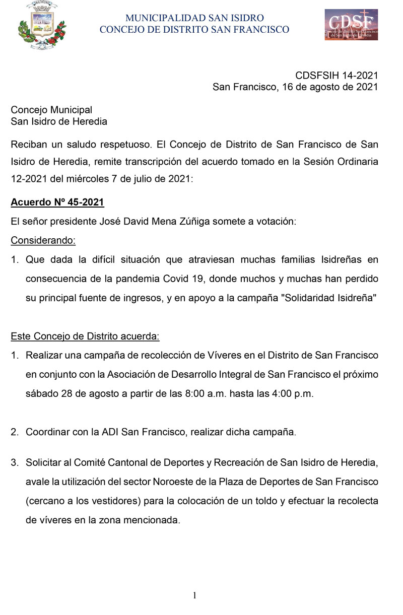 Acuerdo de Concejo