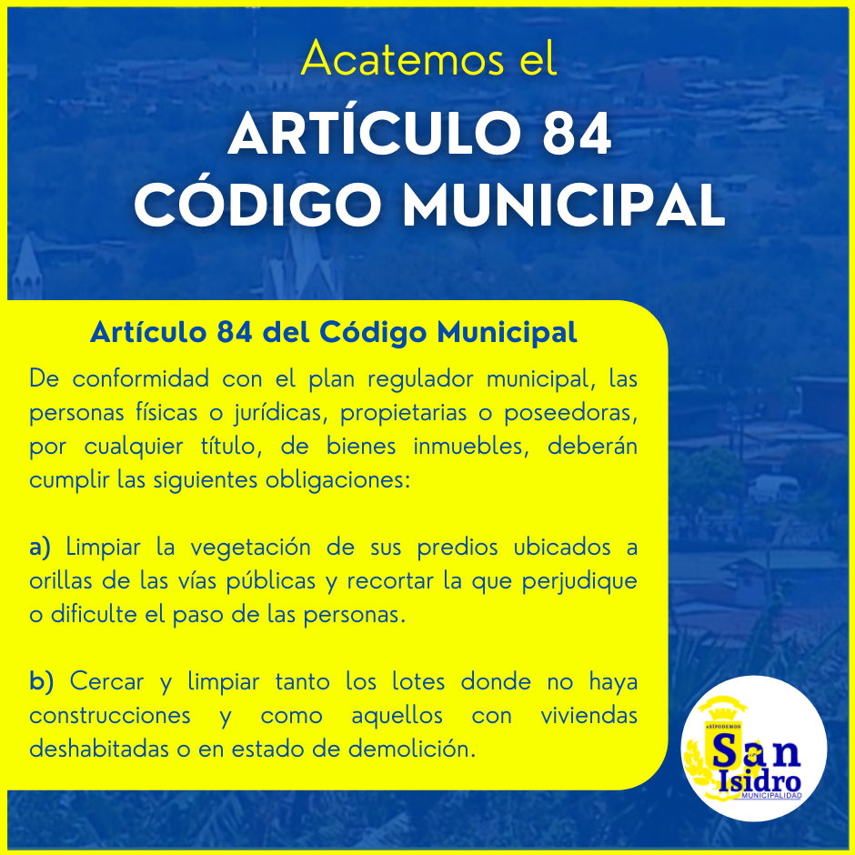 ARTICULO 84